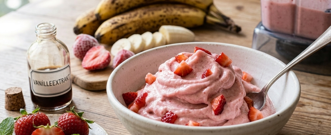 Selbstgemachtes gesundes Eis – cremig, kalorienarm & ohne Zucker